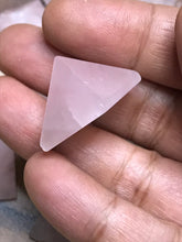 One (1) 20mm Rose Quartz Pyramid