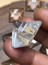 One (1) 20mm Clear Quartz Pyramid